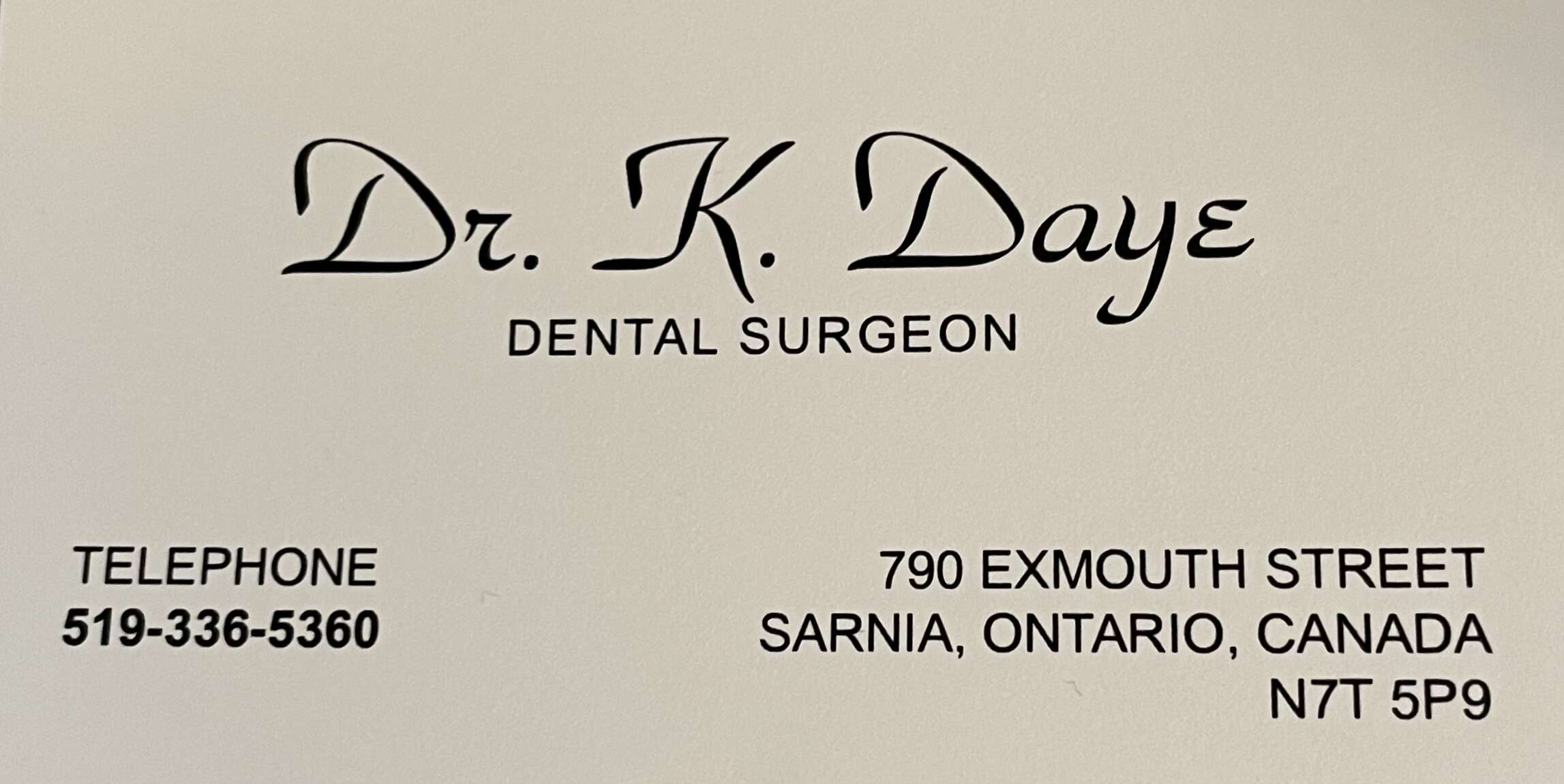 Dr. Kevin Daye Dental Surgeon