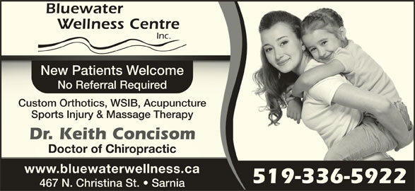 Bluewater Wellness Centre- Dr. Keith Concisom