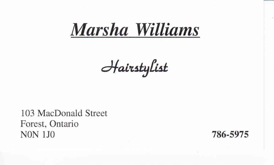 Marsha Williams- Hairstylist